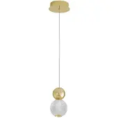 Nova Luce BRILLE LED Suspension or 7W blanc neutre 120x11cm 9511020