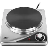 Uni-T Teesa Cuisinière électrique monobloc 1500W, Acier inoxydable, TSA0202, Portable