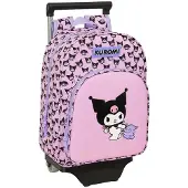 Safta Kuromi 10l Wheeled Backpack Rose Enfants