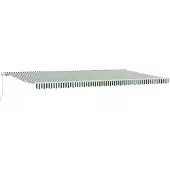 vidaXL Store extensible vert et blanc 600 x 300 cm