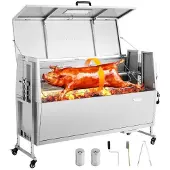 Vevor Barbecue à Charbon avec Tournebroche Électrique 38 W