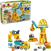 LEGO DUPLO - Chantier de Construction Avec véhicules 10476 - 3- - - UneTaille - Blocs de Construction