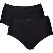 Sloggi Culottes & slips Double Comfort T Maxi PACK DE 2 femmes - Noir - FR 46