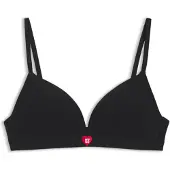 HUGO Heart Triangle 10251623 Bra Noir S Femme
