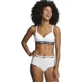 Puma Slips Femme Culotte Paquet de 2 femme - Blanc - EU M