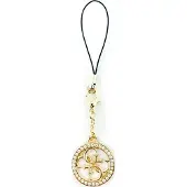 GUESS zawieszka GUCPM4DRD Phone Strap 4G Rhinestone Charm, (Matières plastiques, Métal, Nylon)