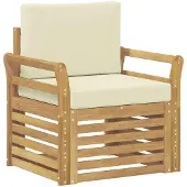 Syfax Ensemble de canapés d'extérieur Polyester Blanc