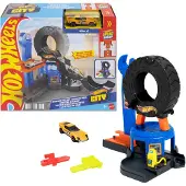 Hot Wheels City Dwtn Tire Shop Garage Multicolore Enfants