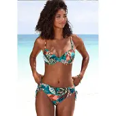 Buffalo Hauts de bikini bleu clair / olive / rouge foncé / blanc