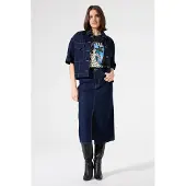 Garcia femme Jupe, L, Bleu
