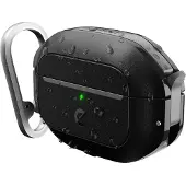 KEYBUDZ Element Coque AirPods Pro 2 – Système de Fermeture Hydro Lock – Résistant à l'Eau et à la Poussière IP68 – Compatible avec la Charge sans Fil - Noir