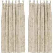 vidaXL Rideaux en velours avec tringles 2 pièces Crème 260 x 140 cm Velours