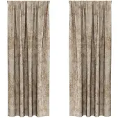 vidaXL Rideaux en velours 2 pcs Champagne 225 x 140 cm Velours