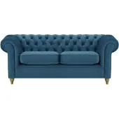 Wintech Canapé trois places Chesterfield-Velluto 11-wax black