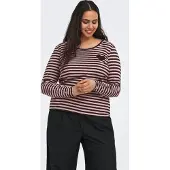 ONLY Carmakoma T-shirt 'CARBodil' brun foncé / rose