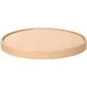 Nature Star 50 couvercles pour saladiers jetables Ø 18,5 cm, Contenant à usage unique, Marron