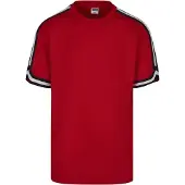 Urban Classics T-Shirt rouge sang / noir / blanc
