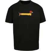 Merchcode Christmas Dog Short Sleeve T-shirt Noir L Homme
