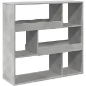 vidaXL Cloison de séparation gris béton bois d'ingénierie