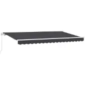 vidaXL , store enroulable anthracite, 400 x 200 cm, tissu