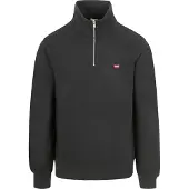 Levi's Sweat-shirt 'Original Housemark Quarter-Zip Pullover' rouge / noir / blanc