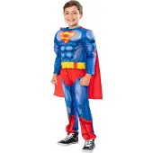 Rubies Superman Padded Suit W Cape-() Custom 110-116 Cm Multicolore Enfants