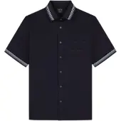 Armani Exchange pour homme. XM002110AF22640UB101 Polo Informal marine (S), Casuel, Coton, Manche courte