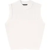 Armani Exchange pour femme. XW001906AF21574U1003 Top En Maille Fine blanc (XS), Casuel, Coton