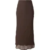 Vila Falia Long Skirt Marron 38 Femme