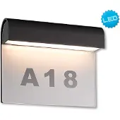 Näve Applique murale d'extérieur LED - aluminium, acrylique - anthracite, transparent ; 1225997
