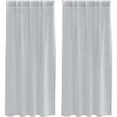vidaXL Rideau en Voile 2 pcs Gris foncé 175 x 140 cm Polyester