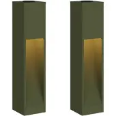 vidaXL Lampe solaire LED pour clôture, 2 pièces, lumière blanche chaude, 18 x 18 x 80 cm