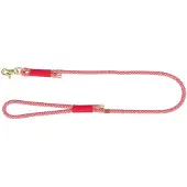Trixie Hondenriem Soft Rope Rouge / Crème - 120X0,6 Cm (S, XS, Chien, Général, Promenade)