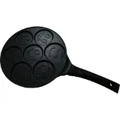 Ibili Poêle à crêpes -Natura, aluminium, noir