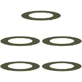 vidaXL adapté aux anneaux d'arbres plats 5 pcs vert olive Ø50 / 80 cm acier