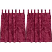 vidaXL Rideaux en velours 2 pcs Bordeaux 140 x 140 cm Velours