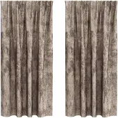 vidaXL Rideaux de velours avec rideaux 2 pcs Cappuccino 175 x 140 cm velours