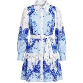MSN Collection Robe bleu / blanc
