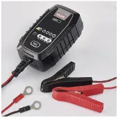 Emos Chargeur de batterie de voiture /12V 0,8A (0.80 A, 12V, 6V)