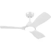 Philips Plafonnier Olas avec ventilateur, 30 W (ventilateur) + 24 W (éclairage), Ventilateur domestique à hélice, Blanc, Plafonnier, Métal, IP20, I