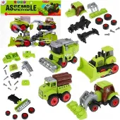 Trifox Véhicules agricoles à remonter, lot de 4 -