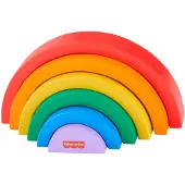 Fisher Price Wooden Stackable Rainbow Multicolore Enfants