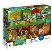 Carletto Deutschland Puzzles - SENTOSPHÈRE - 24 pièces - La vie au-dessus / La vie au-dessous - Observation - Mémoire - Logique - À partir de 3 ans