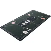 Engelhart Tapis de poker vert 118x59cm