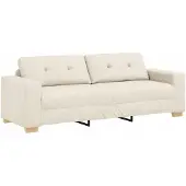 vidaXL Canapé 3 places en lin 180 cm