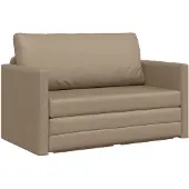 vidaXL Canapé-lit Cappuccino 124 x 71 x 78 cm Similicuir