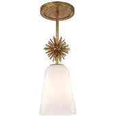 Elstead Lighting Elstead Staring Pendelleuchte E27 Gebeiztes Gold Opal (E27)