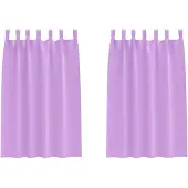 vidaXL Rideaux occultants avec anneaux 2 pcs lilas 175 x 140 cm