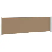 vidaXL Auvent latéral extensible 117 x 500 cm en polyester, à angle droit