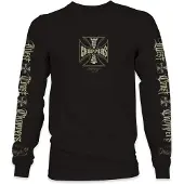 West Coast Choppers Gangscript Long Sleeve T-shirt Noir XL Homme